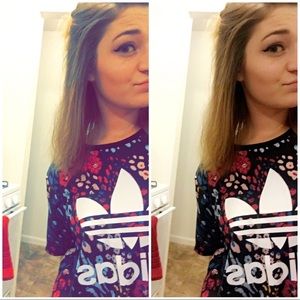 Adidas originals floral tshirt